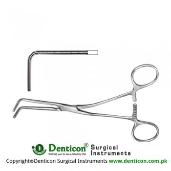 Husfeldt Atrauma Peripheral Vascular Clamp Stainless Steel, 17 cm - 6 3/4"